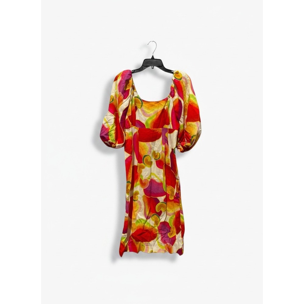 Farm Rio Linen Midi Length Dress - Size M - NWT - Picture 2 of 4